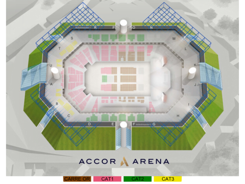 Accor Arena Paris Mapa - Travel 2 Concert