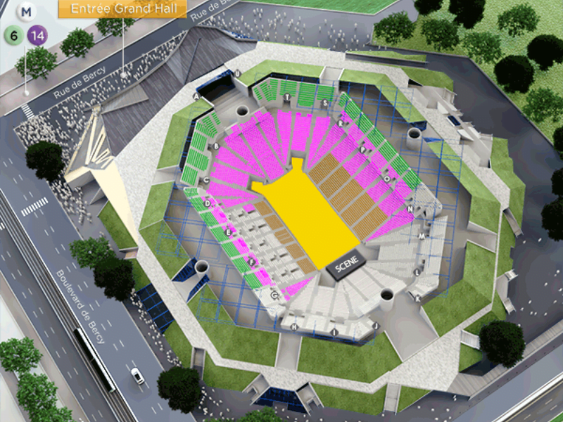 Accor Arena Paris Mapa - Travel 2 Concert