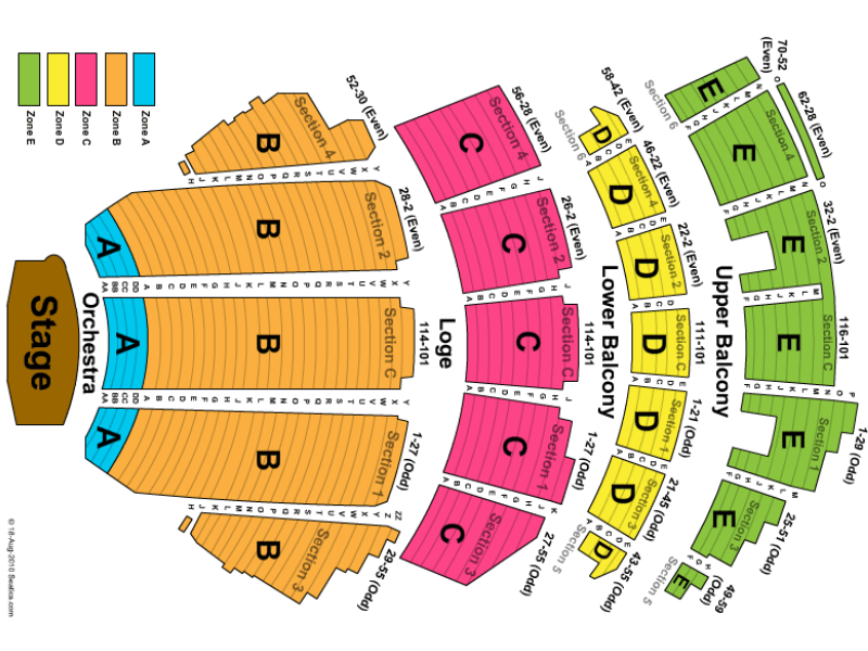 Mapa Beacon Theatre Nova York - Travel2Concert