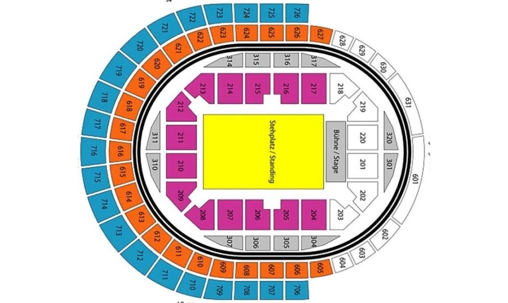 Mapa LANXESS Arena - Casa de Shows em Colônia, Alemanha - Travel 2 Concert