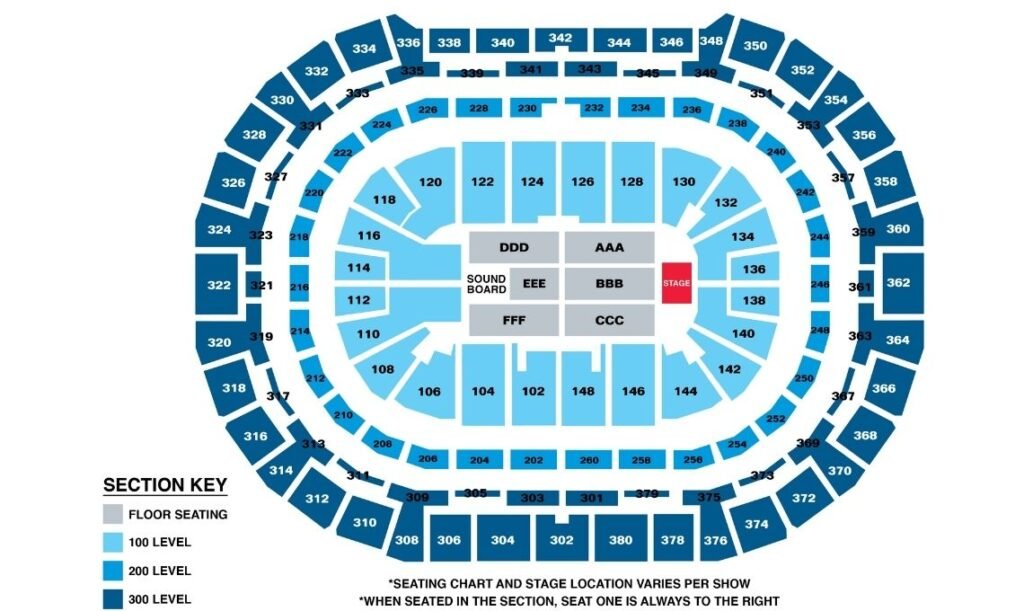 Map Ball Arena - Casa de Shows em Denver, EUA - Travel 2 Concert
