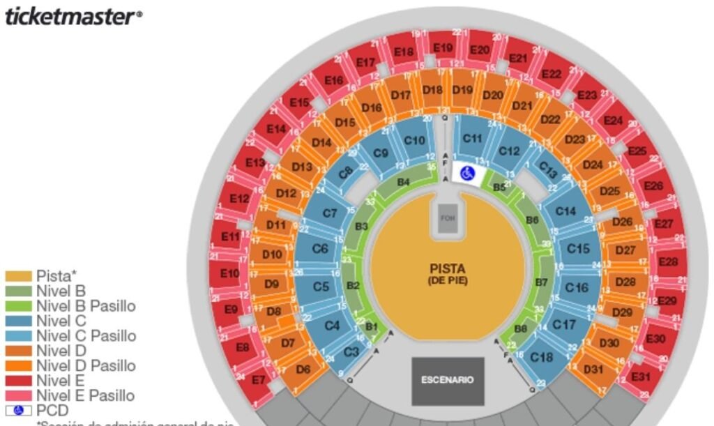 Mapa Palacio de los Deportes - Casa de shows na Cidade do México - Travel 2 Concert