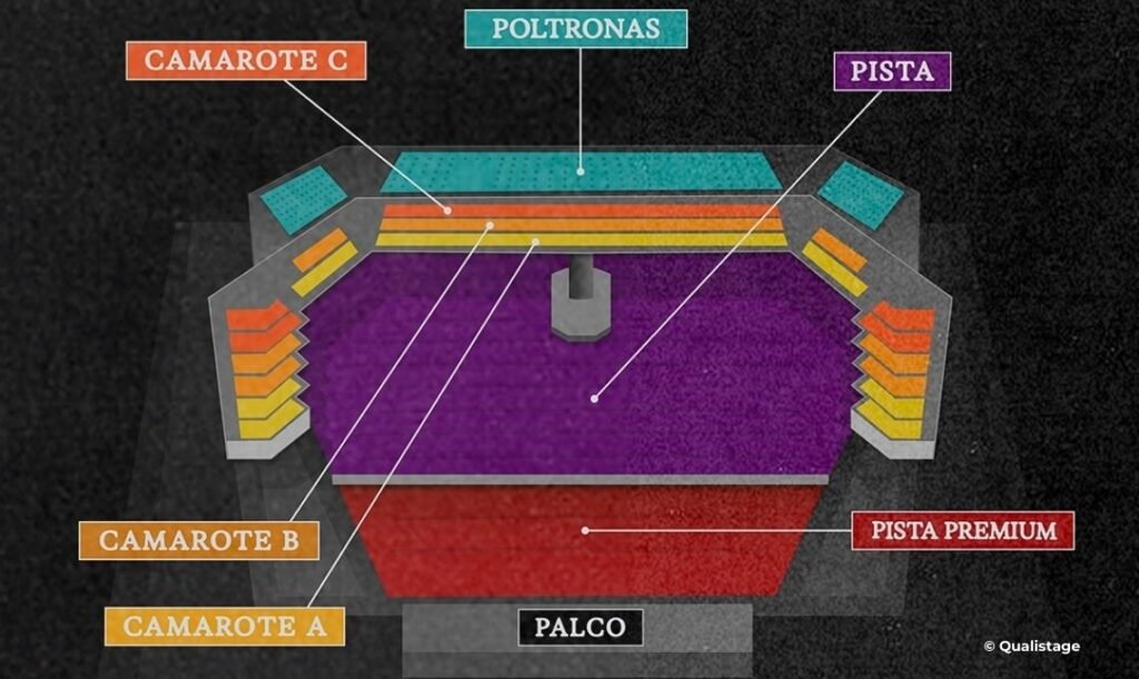 Mapa Qualistage - Casas de shows no Rio de Janeiro, Brasil - Travel 2 Concert