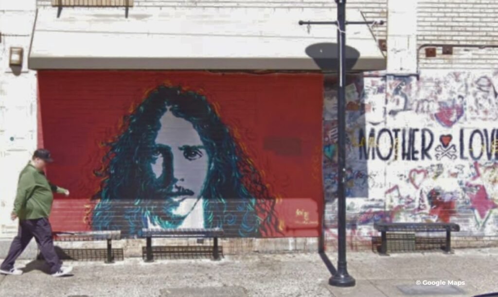 Mural na Easy Street Records - Loja de Discos em Seattle - Travel2Concert