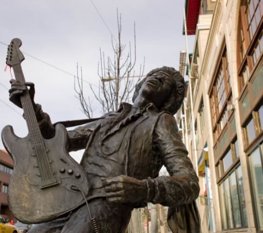 Estátua de Jimi Hendrix