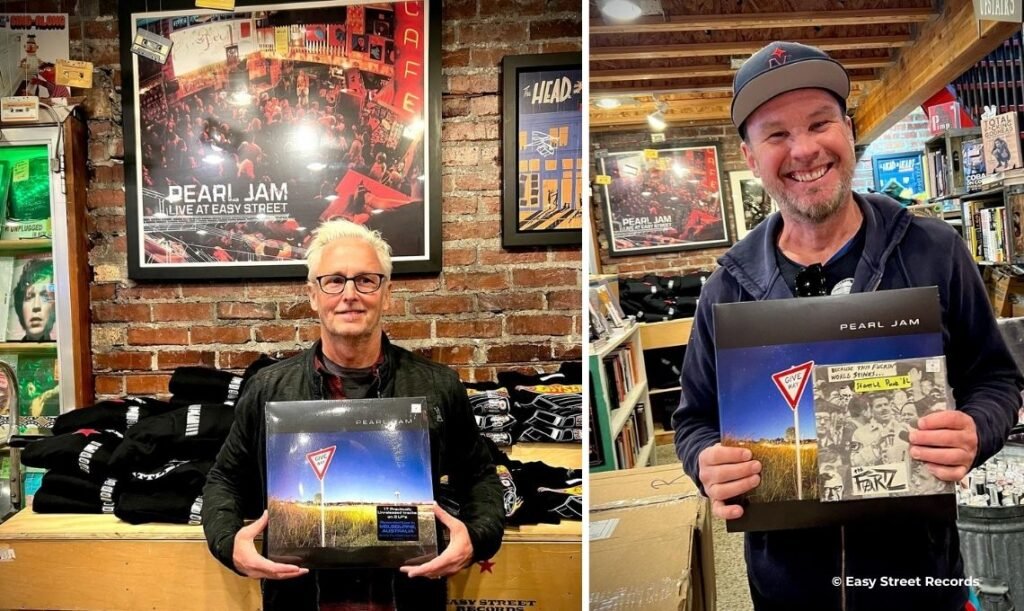 Pearl Jam na Easy Street Records - Loja de Discos em Seattle - Travel2Concert