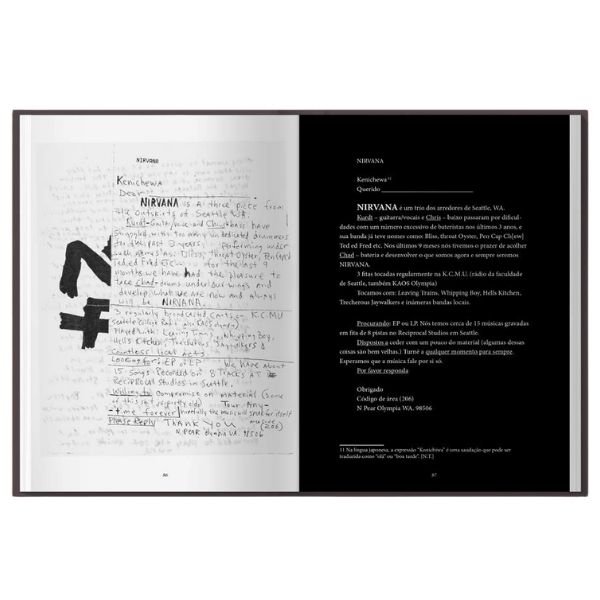 Livro sobre grunge: Diários de Kurt Cobain