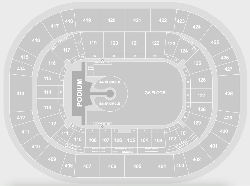 Mapa Johan Cruijff ArenA Amsterda -U2