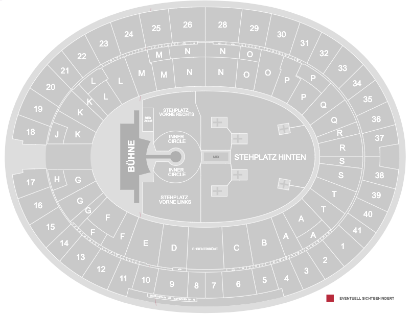 Mapa Olympiastadion - Estádio Olimpico de Berlim - U2