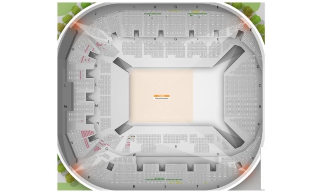 Mapa Adidas Arena - Casas de Shows em Paris, França - Travel 2 Concert