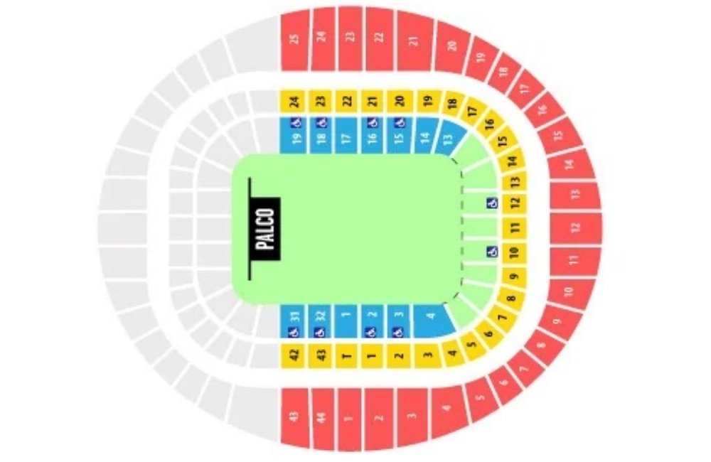 Mapa Estádio da Luz - Lisboa 